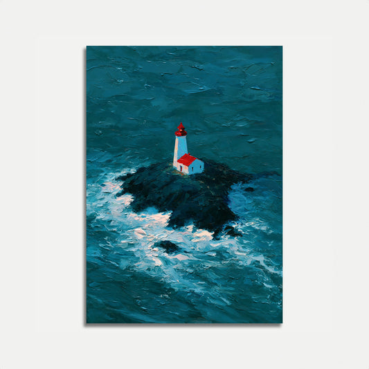 Farol em Penhascos Poster