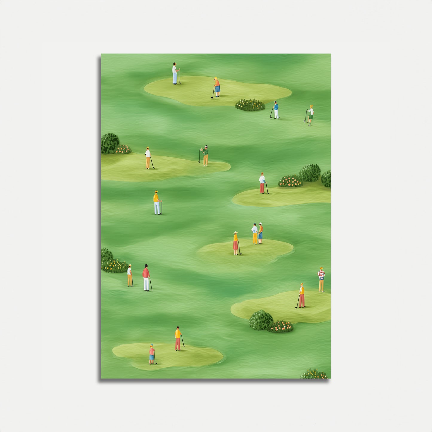 Sunny Golf Course Landscape Poster