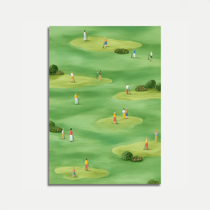 Sunny Golf Course Landscape Poster