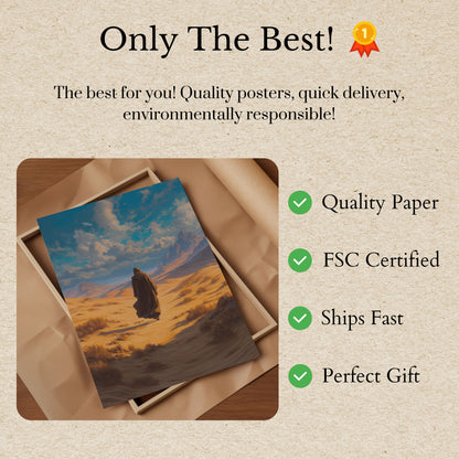 Desert Wanderer's Journey Poster