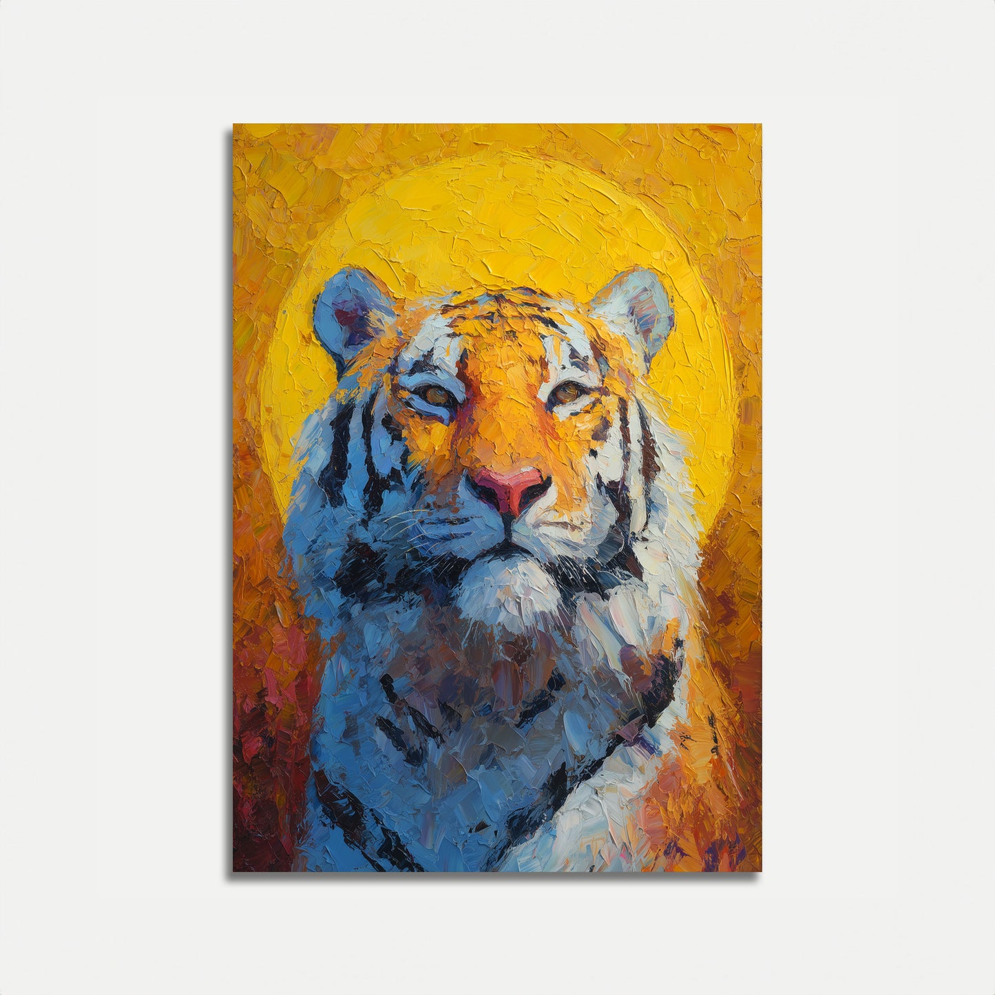Vibrant Wild Tiger Art Poster