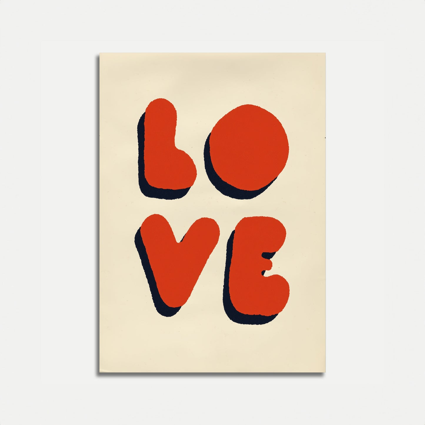 Love Typography Modern Poster