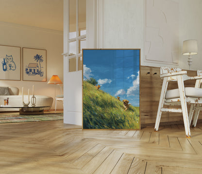 Happy Dogs Hillside Adventure Poster