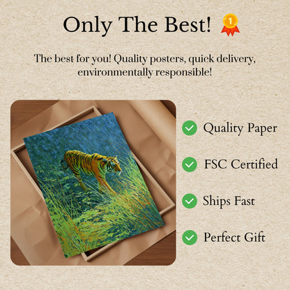 Emerald Tiger Wilderness Poster