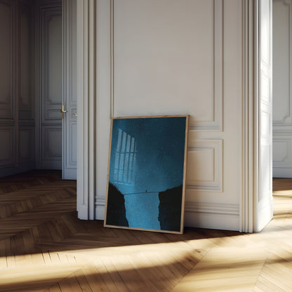 Plakat Przejście Mostu w Gwieździstą Noc