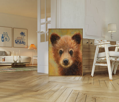 Poster Ritratto Orso dell'Ora Dorata