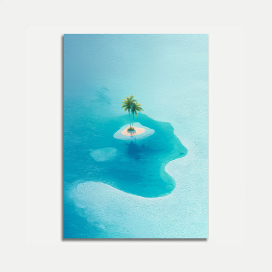 Tropical Island Paradise Poster