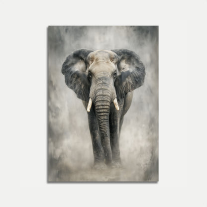 Majestic Elephant in Mist Poster