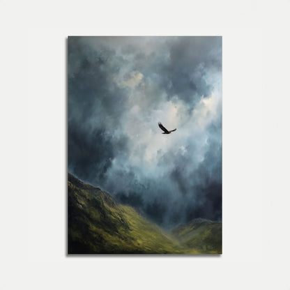 Affiche Majestic Eagle Soaring Mountains
