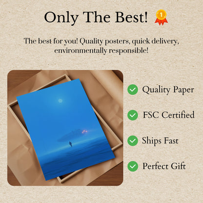 UFO Encounter at Dusk Poster