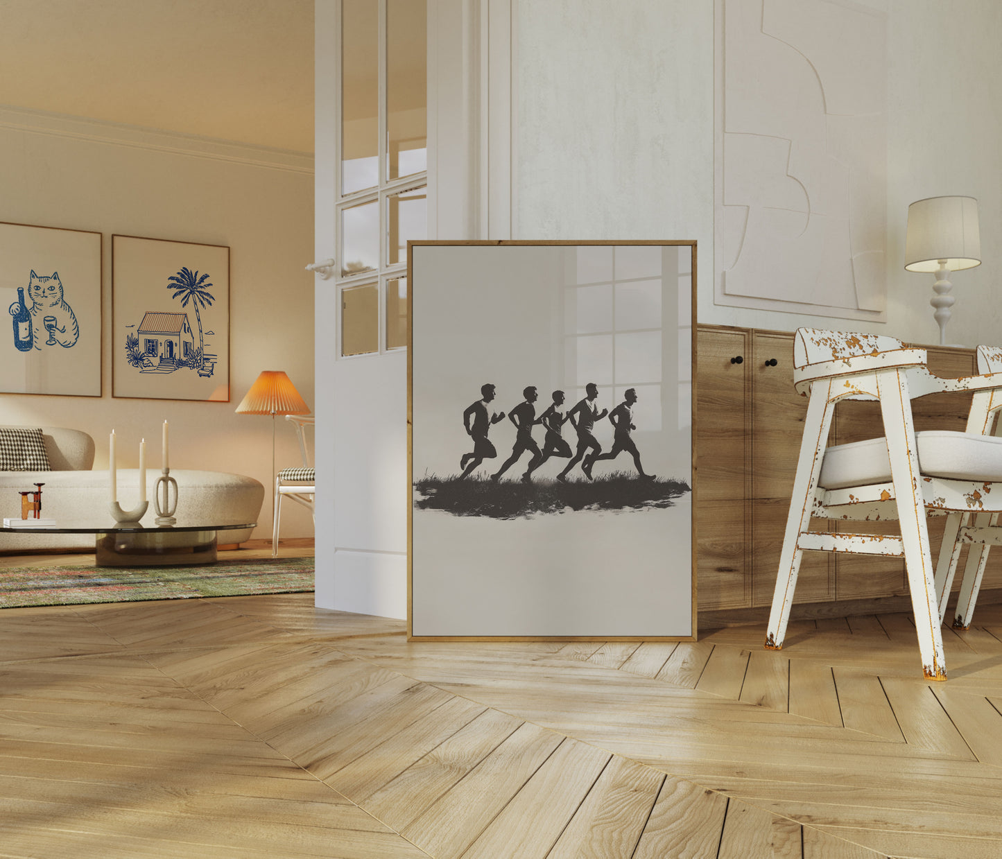 Silhouette Runners Motion Poster