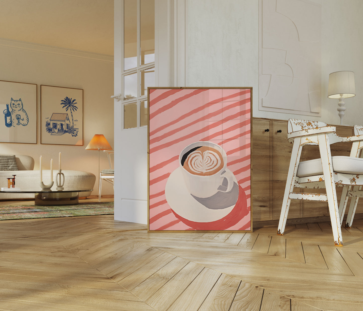 Cozy Coffee Latte Art Poster