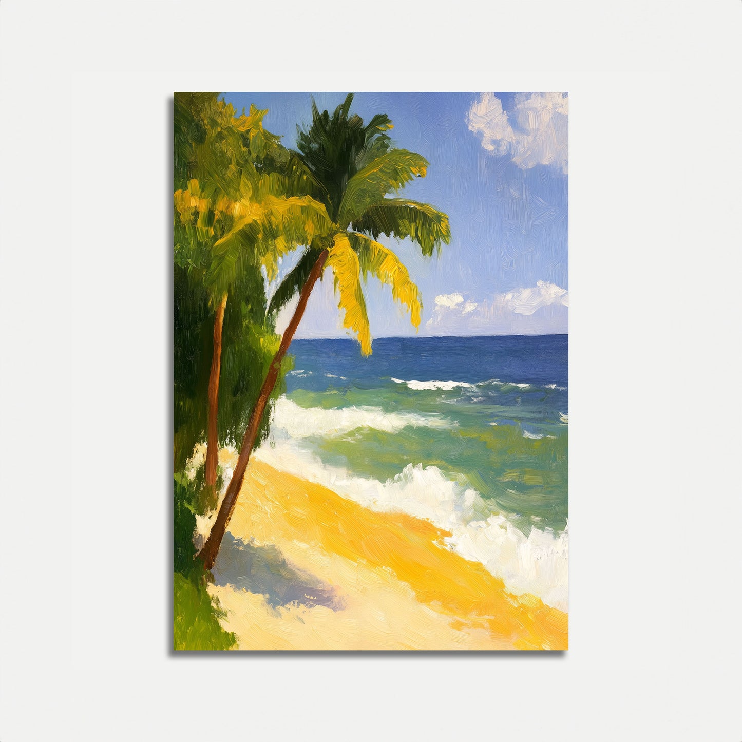 Tropical Paradise Beach Poster