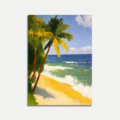 Tropical Paradise Beach Poster