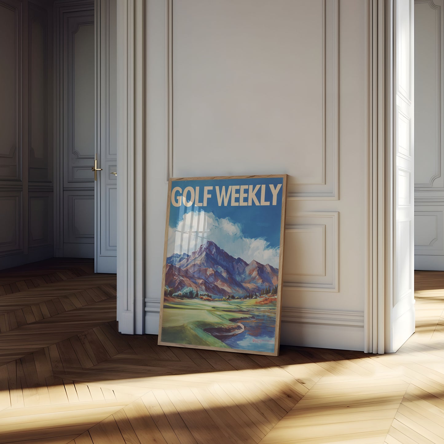 Affiche du paradis du golf en montagne