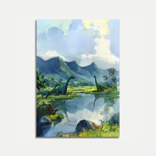 Ancient Dinosaur Valley Poster