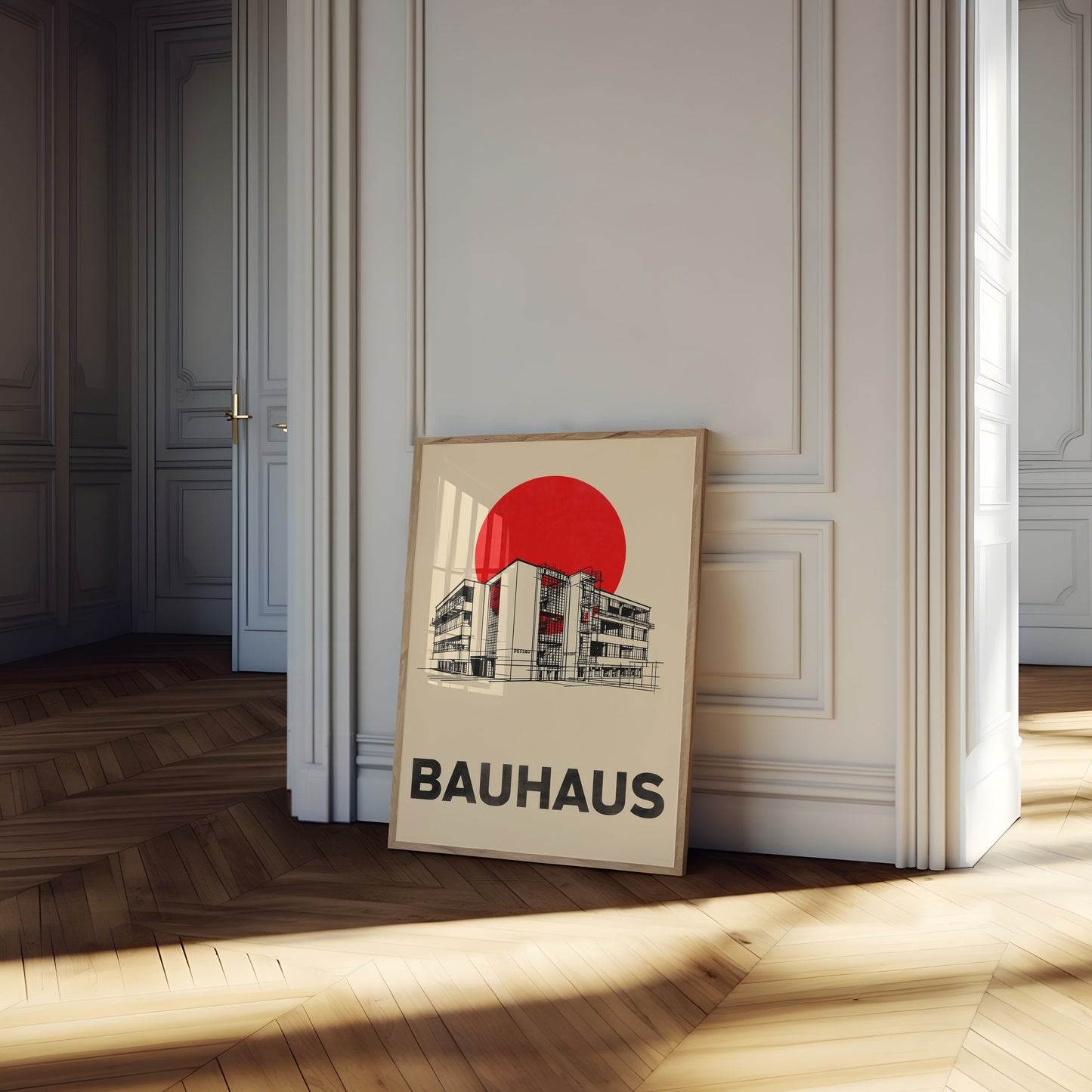 Bauhaus Architecture Design Poster