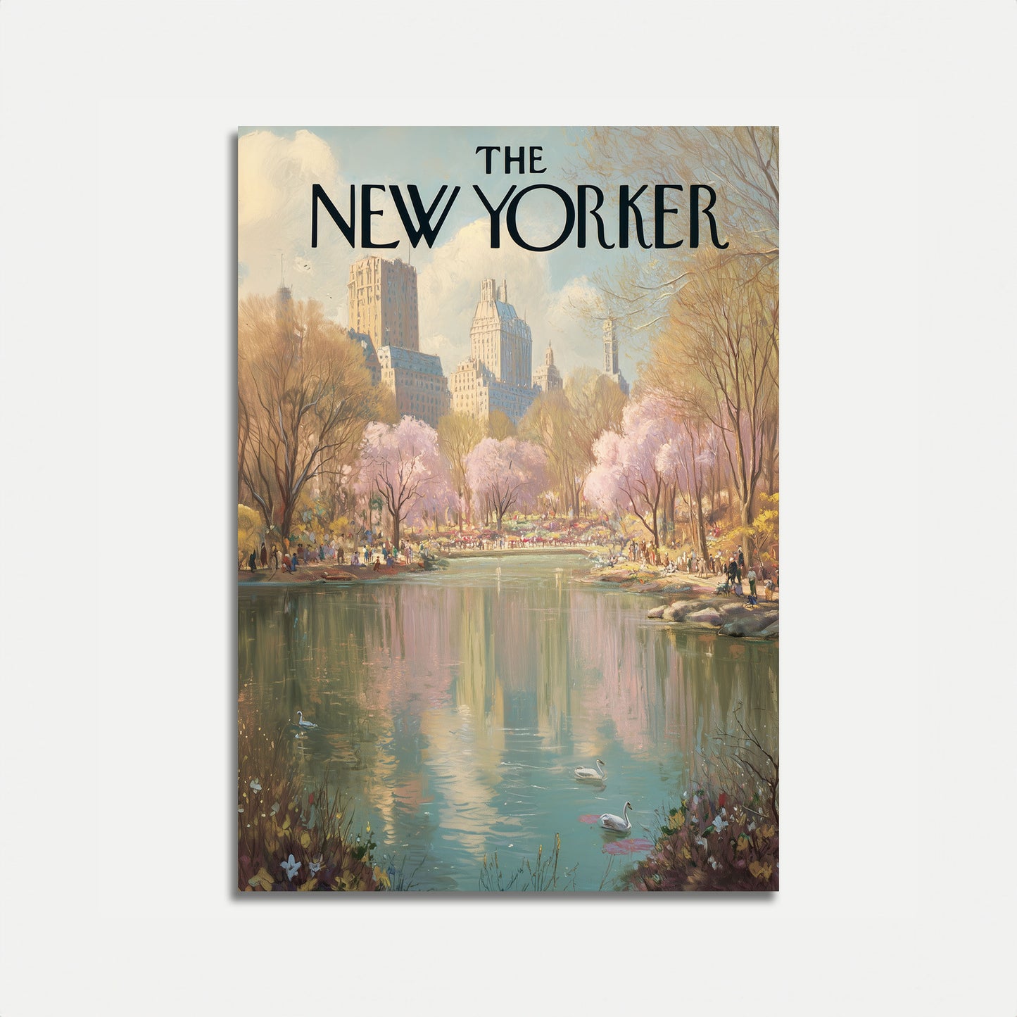 New York City Spring Reflections Poster