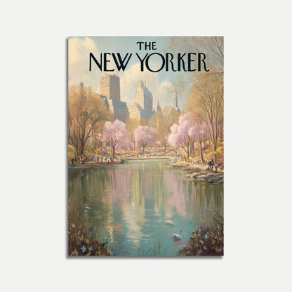 New York City Spring Reflections Poster