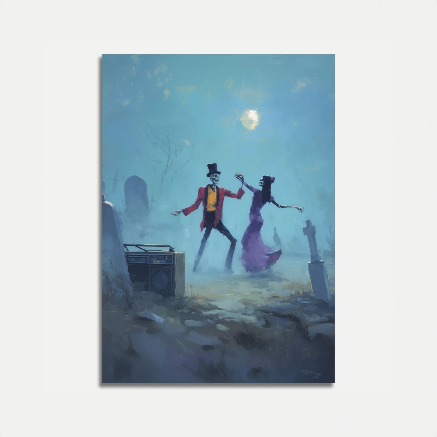 Skeleton Dance Night Poster