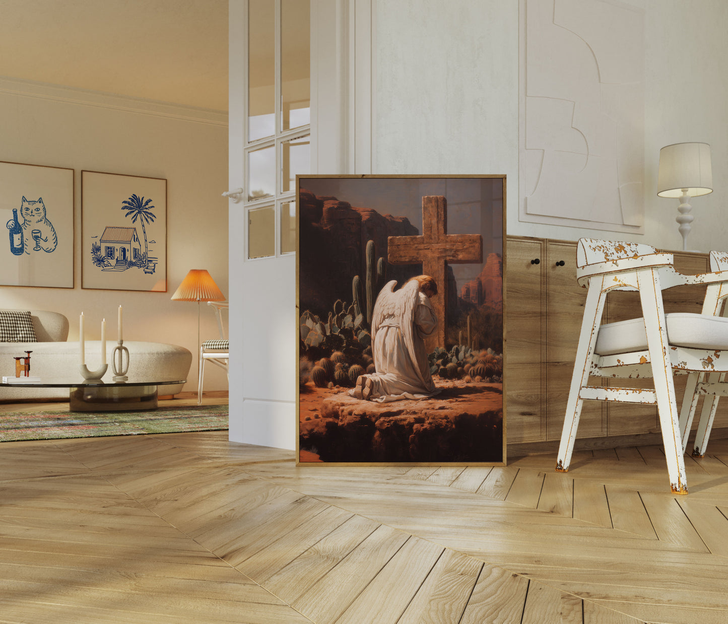 Desert Angel Prayer Poster