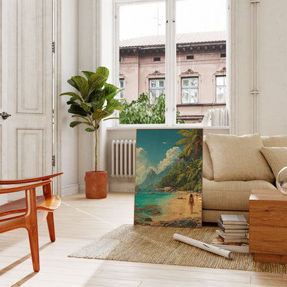 Plakát s Tropickou Plážovou Dobrodružstvím