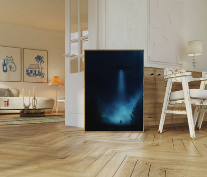 Buitenaardse Ontmoeting in het Bos Poster