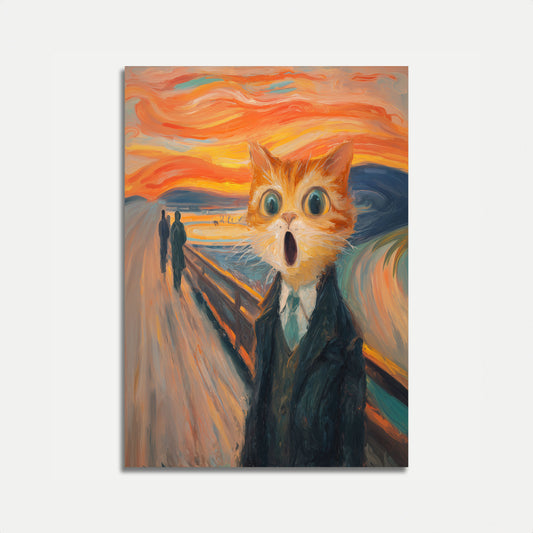 Schreiende Katze Schrei-Poster