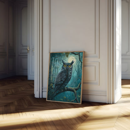 Poster del Gufo della Foresta di Mezzanotte