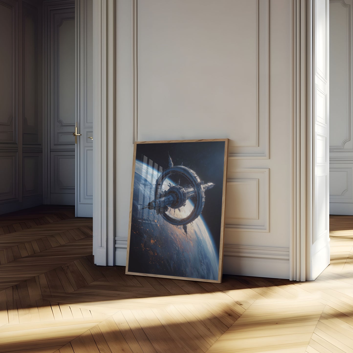 Orbitaal Ruimtestation Grensgebied Poster