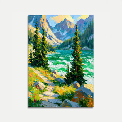 WILDNIS GEBIRGSSEE Poster