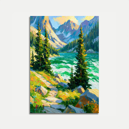 WILDNIS GEBIRGSSEE Poster