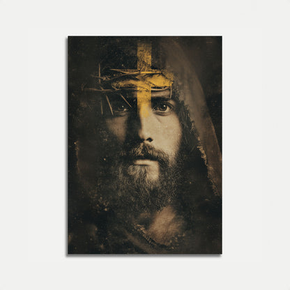Divine Passion Cross Portrait Poster