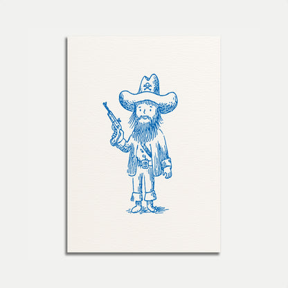 Bearded Pirate Captain Poster