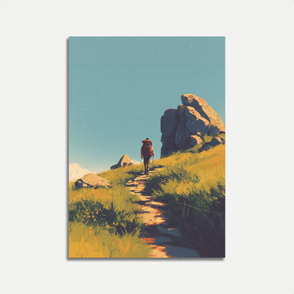 Mountain Trail Solitude Poster