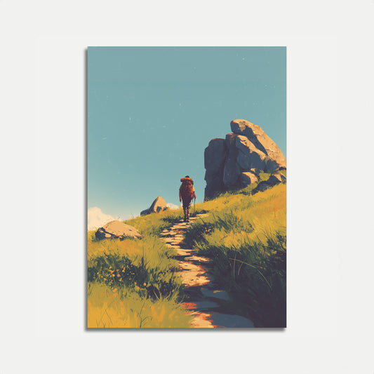 Mountain Trail Solitude Poster
