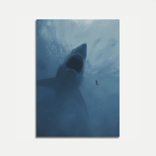 Massive Shark Ocean Encounter Poster