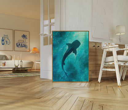 Whale Shark in Turquoise Waters Poster