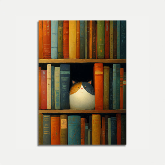Cat Among The Books Poster