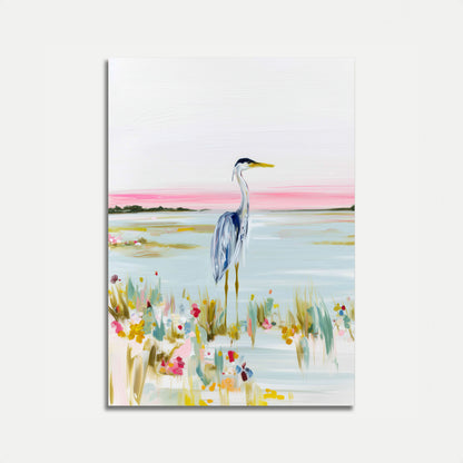 Blue Heron Coastal Dreams Poster
