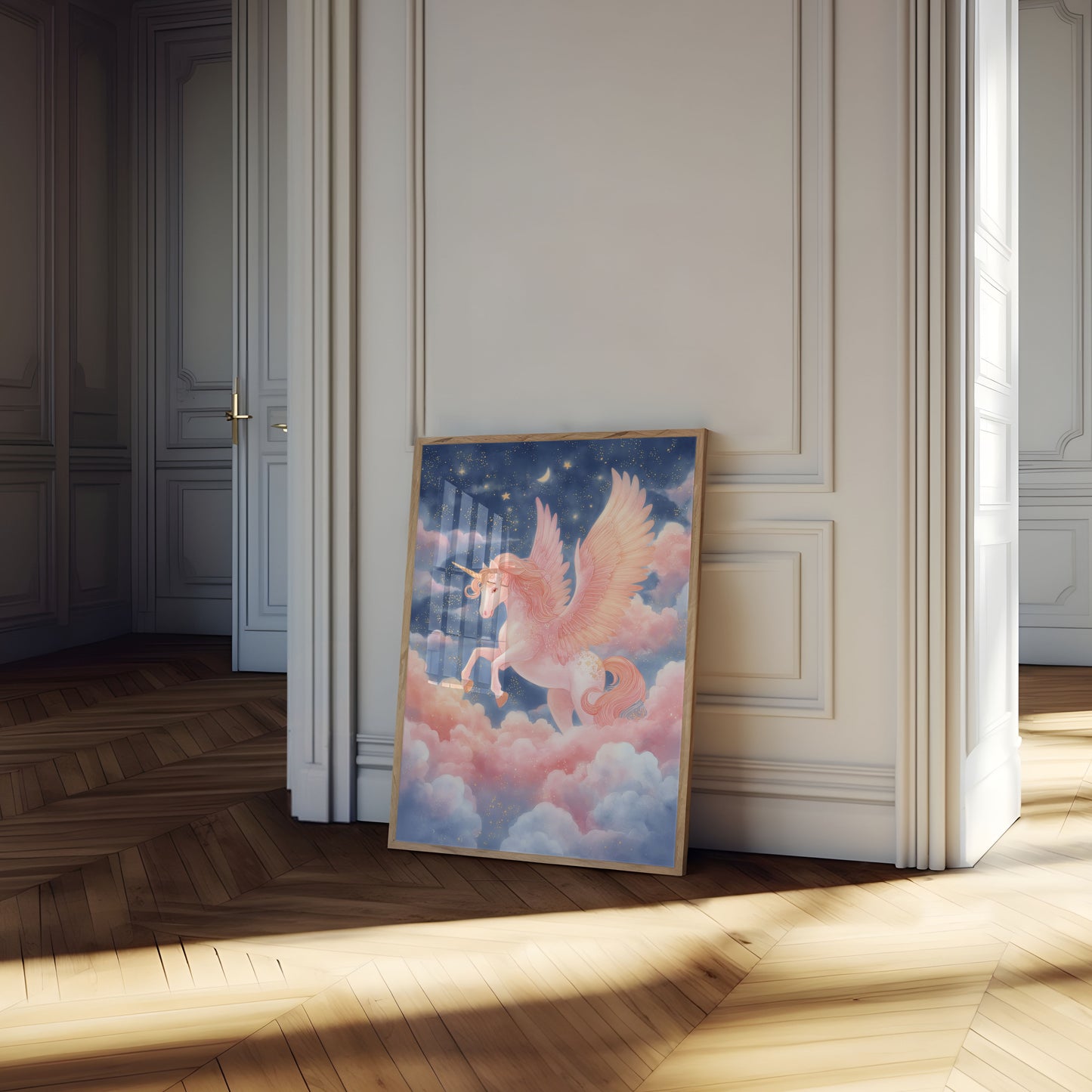 Poster dell'Unicorno Notte Stellata
