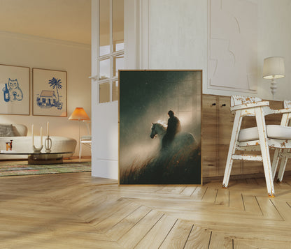 Mystical Horseback Journey Poster