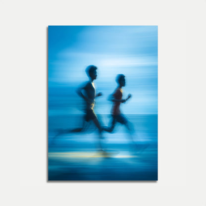 Blurred Motion Running Poster