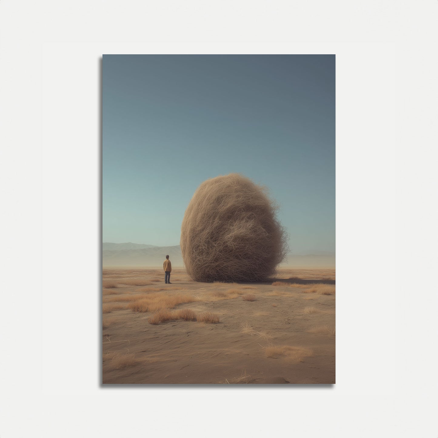 Massive Tumbleweed Desert Poster