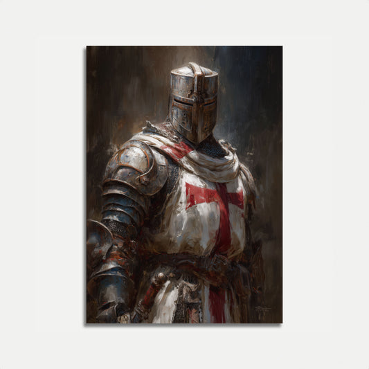 Medieval Templar Knight Warrior Poster