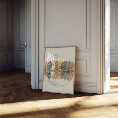 Plakat med Amsterdams Kanalboliger