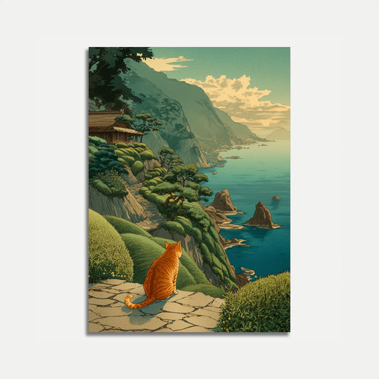 Orange Cat Coastal Cliffs Poster

Orangefarbene Katze Küstenklippen Poster
