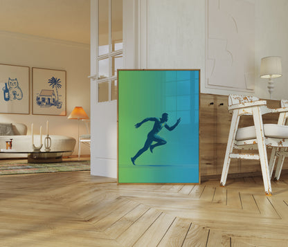 Explosive Sprint Dynamic Running Poster