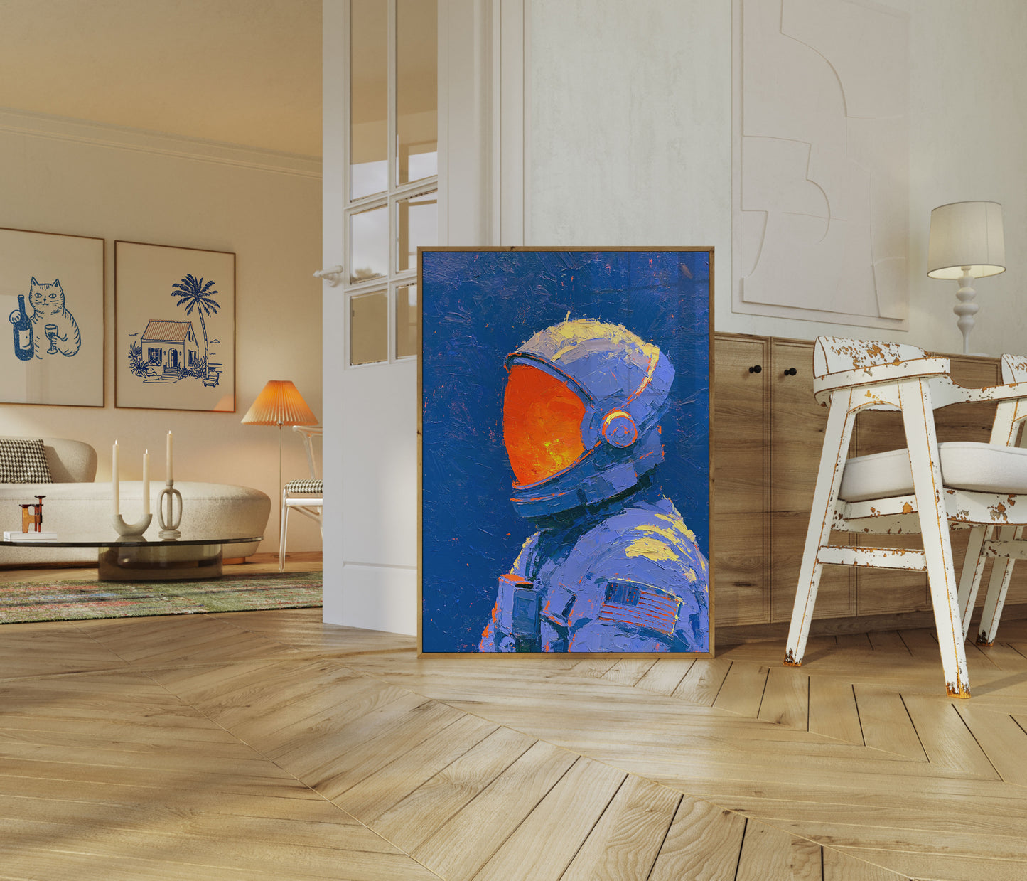 Plakát: Astronaut ve skafandru