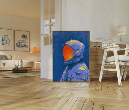 Plakát: Astronaut ve skafandru